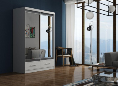 Bedroom Wardrobe 2 door Wood wall cabinet Clothes cupboards 150cm new